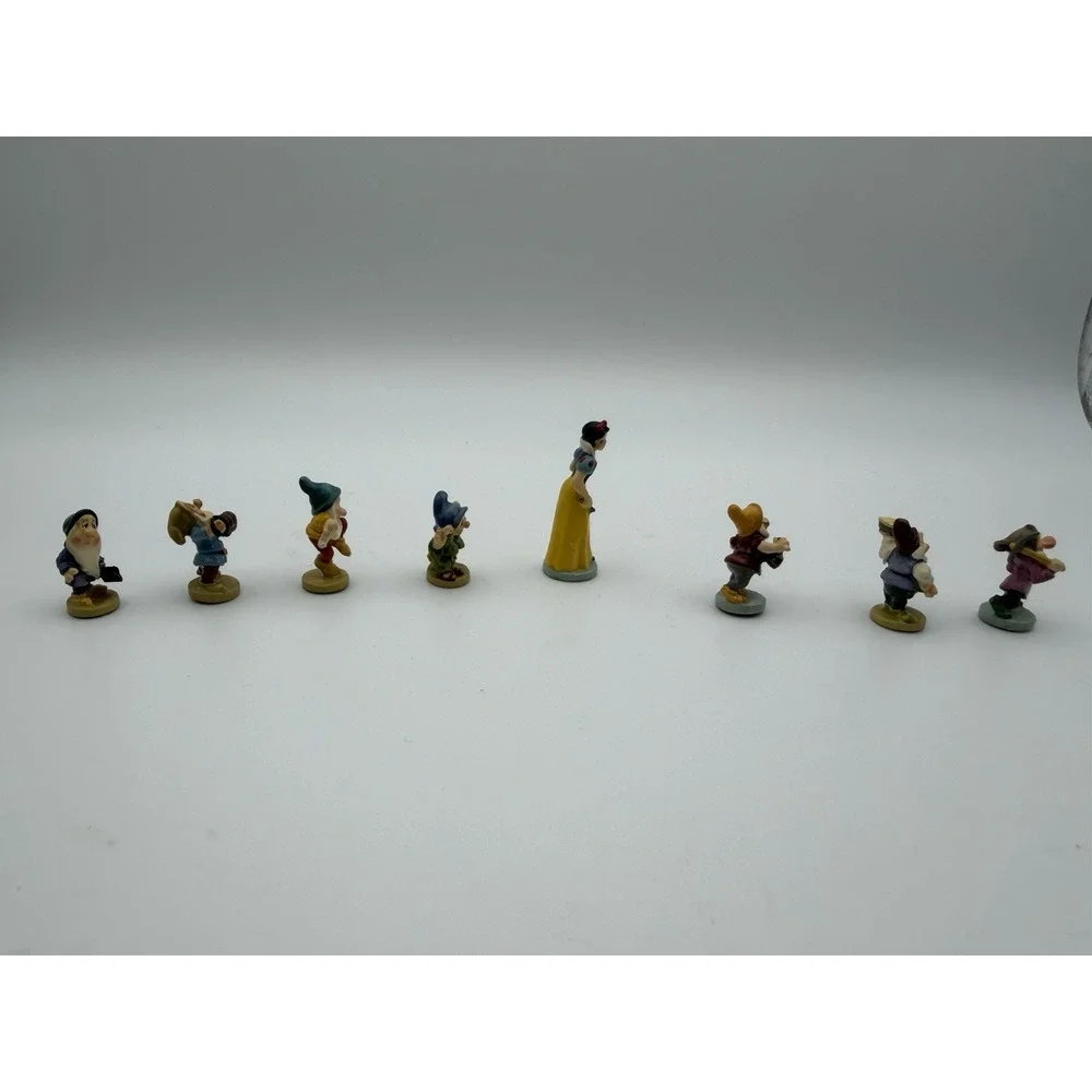 1987 Disney SNOW WHITE & SEVEN DWARFS Cottage GOEBEL Miniatures 1987 Limited Ed